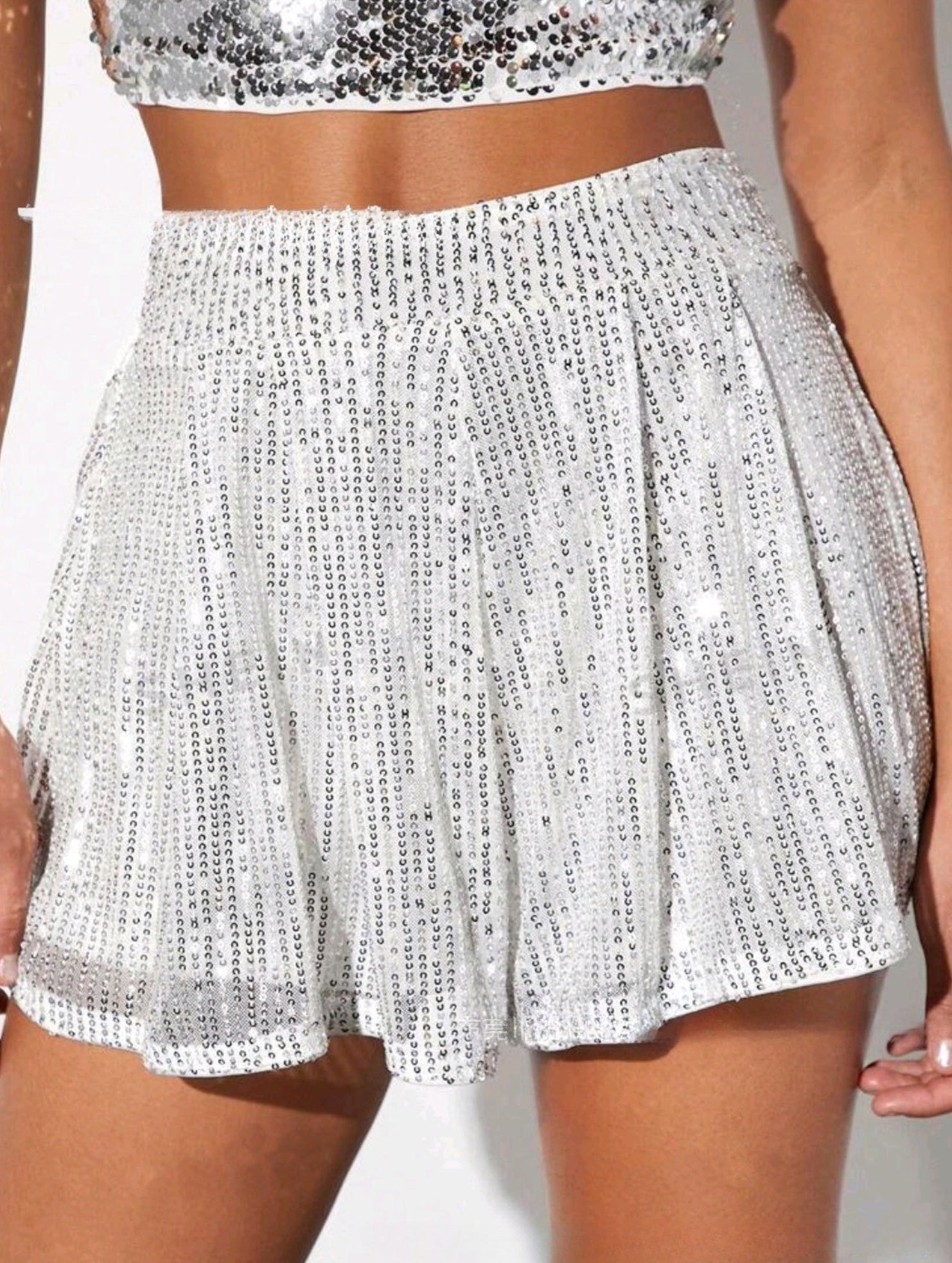 Sequin Sparkle Skort Shorts_CWBSP00680