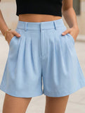 Casual Wide Leg Suit Shorts