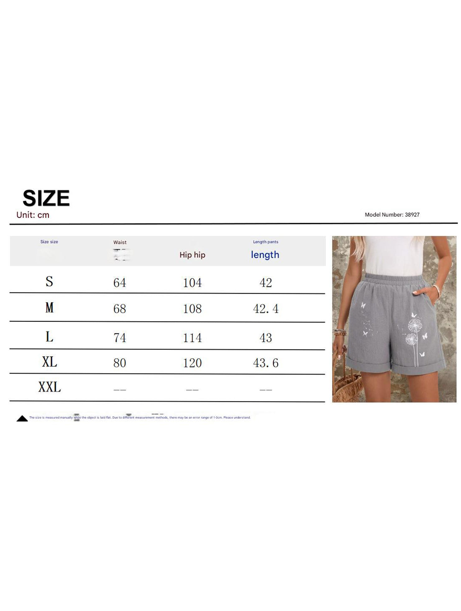 Dandelion Print Linen Pocket Shorts