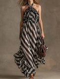 Stripe Cami Vacation Maxi Dress