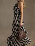 Stripe Cami Vacation Maxi Dress