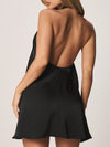 Halter Backless Slip Mini Dress