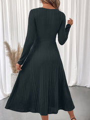 Casual hot girl hollow texture slim dress
