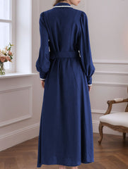 Retro waist shirt tie dress