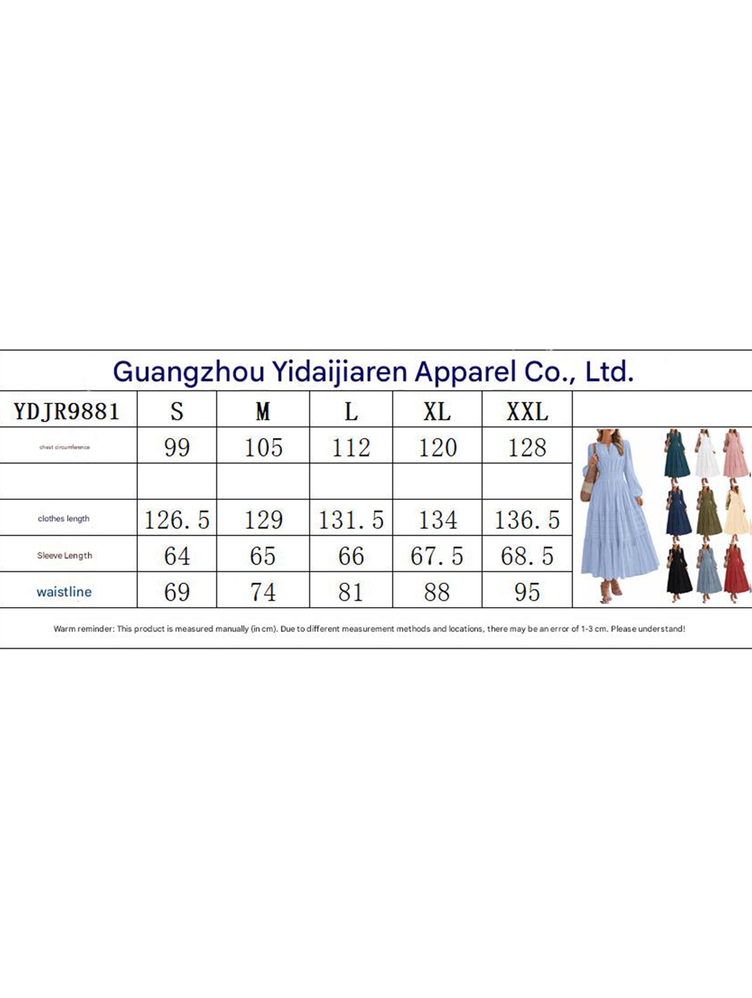 V-neck pleated waist tiered long-sleeved dress