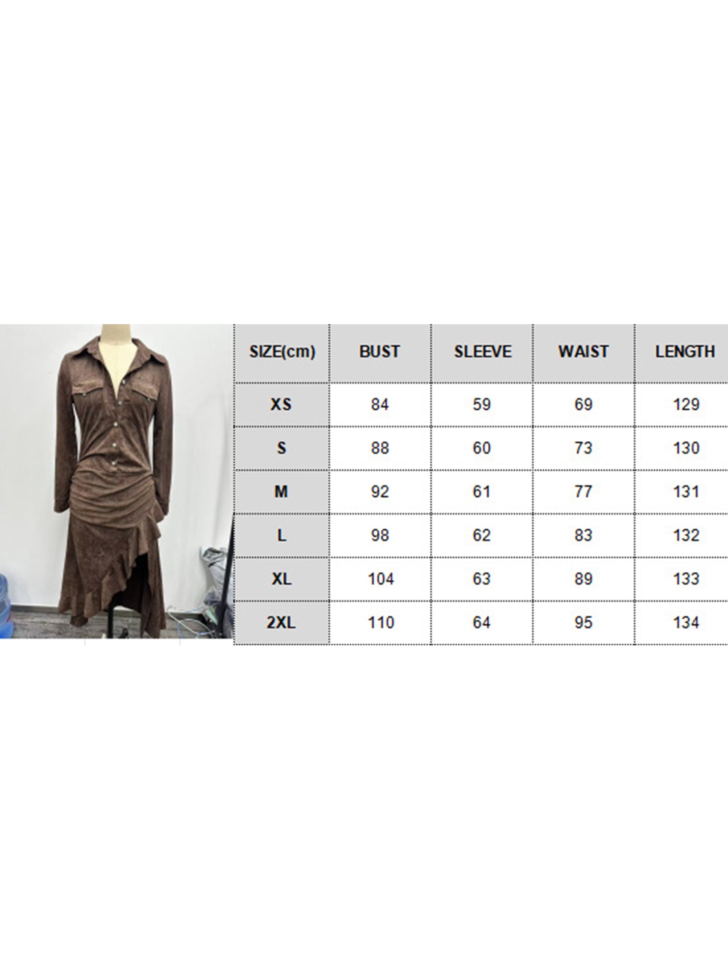 Slim-fit zippered stand-up collar slit long dress