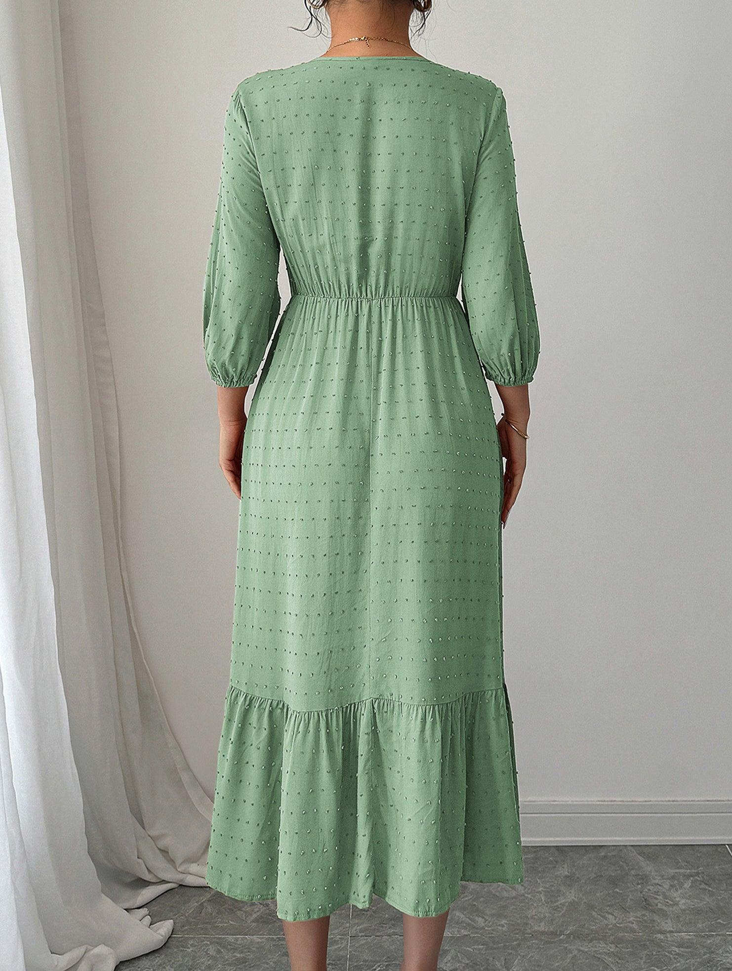 Versatile Casual Deep V-neck Dress