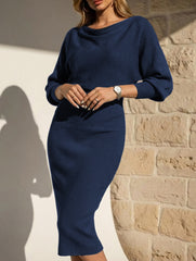 ELEGANT SLIM FIT KNIT DRESS