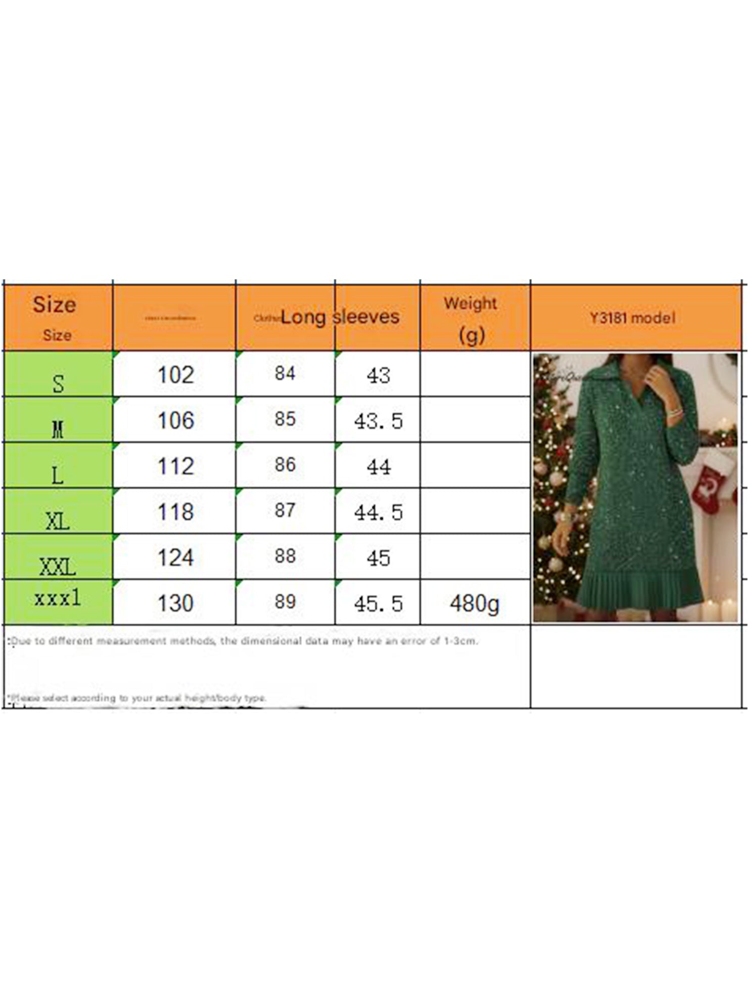 Casual long-sleeved polo collar dress