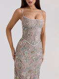 Low Neck Backless Tie Elegant Maxi Dress_CWDMD02023