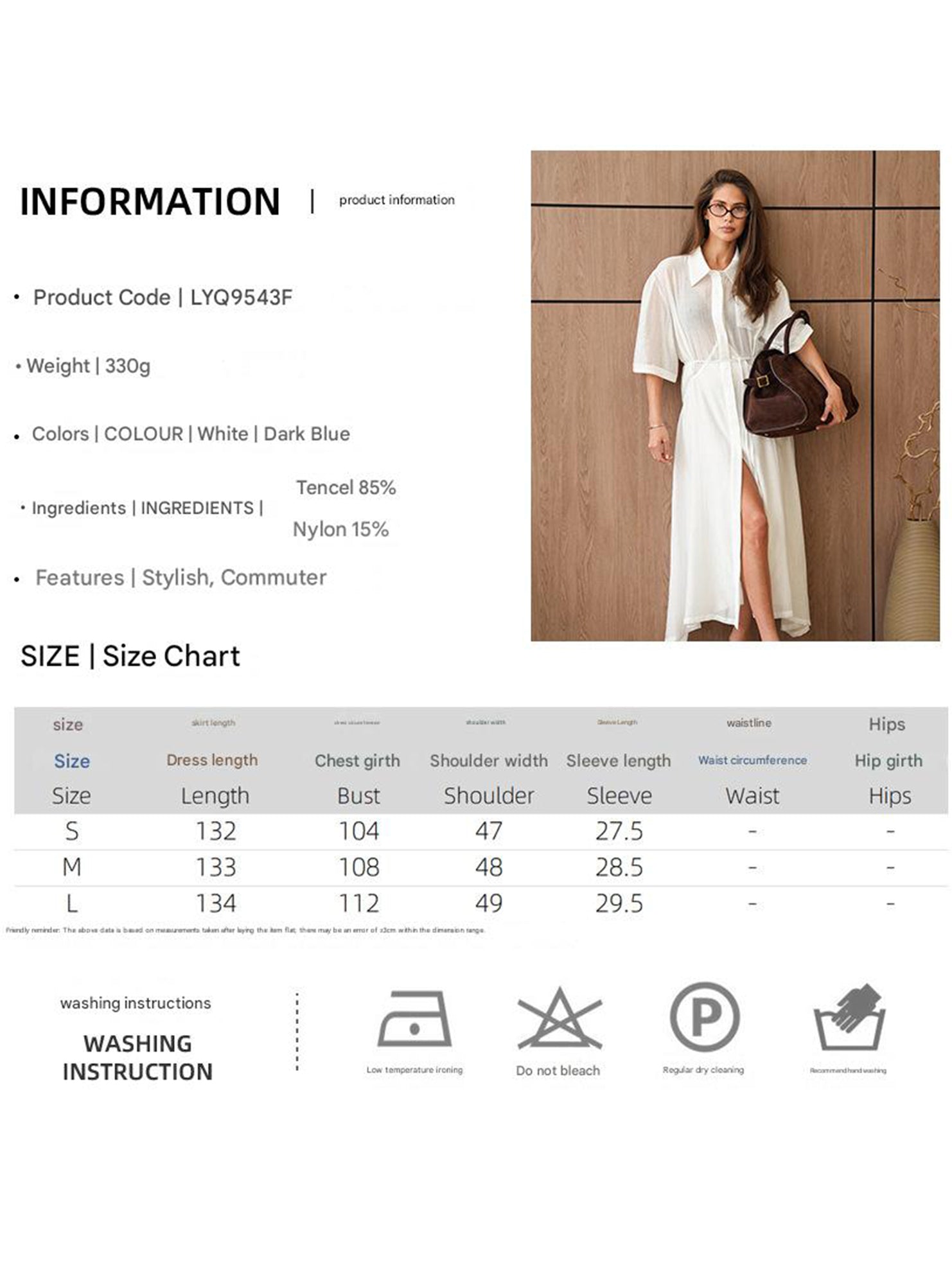 Stylish, sexy, versatile lapel dress for commuting_CWDMD02101