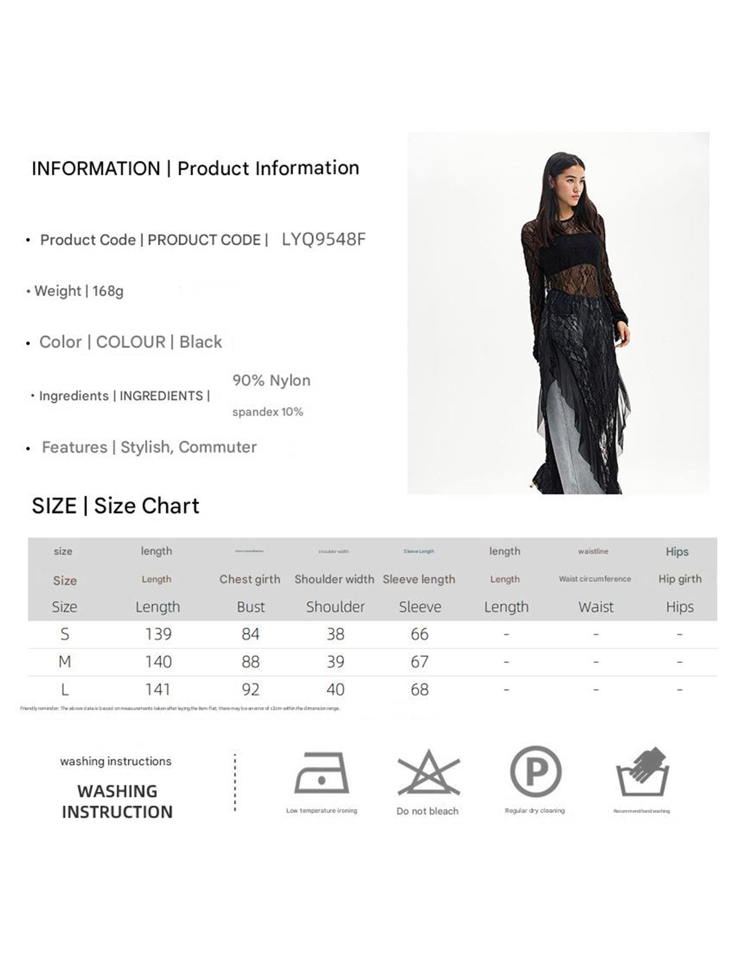 Fashionable lace see-through long dress for women_CWDMD02102