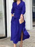 Elegant and casual solid color dress for women_CWDMD02159