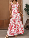 Boho Print Cami Flowy Maxi Dress