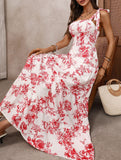 Boho Print Cami Flowy Maxi Dress