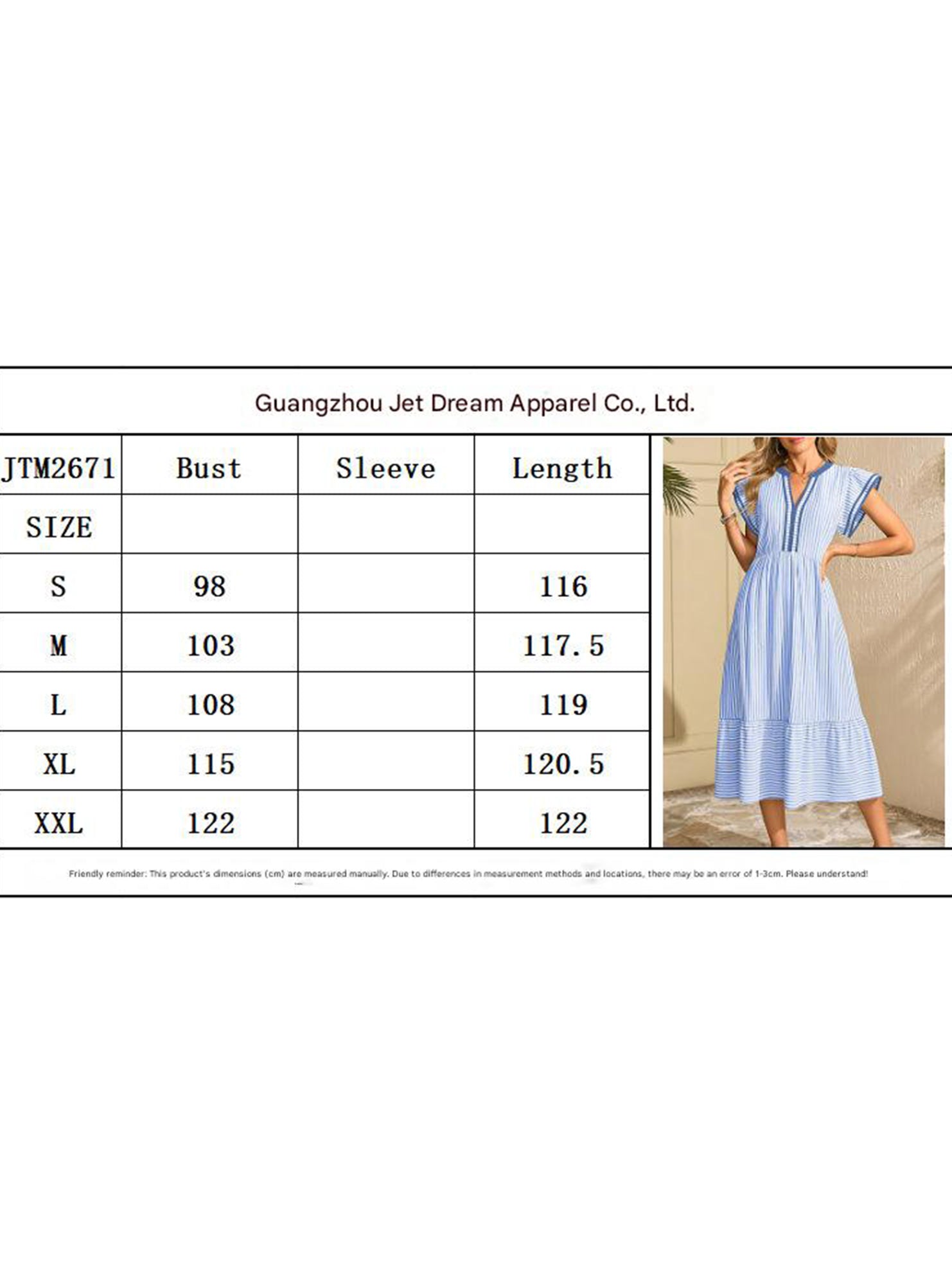Colorblock Stripe Flutter Sleeve Dress_CWDMD02891