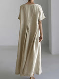 Cotton Loose Flowy Maxi Dress_CWDMD02892