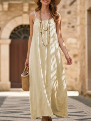 Backless Cami Lounge Maxi Dress_CWDMD02897