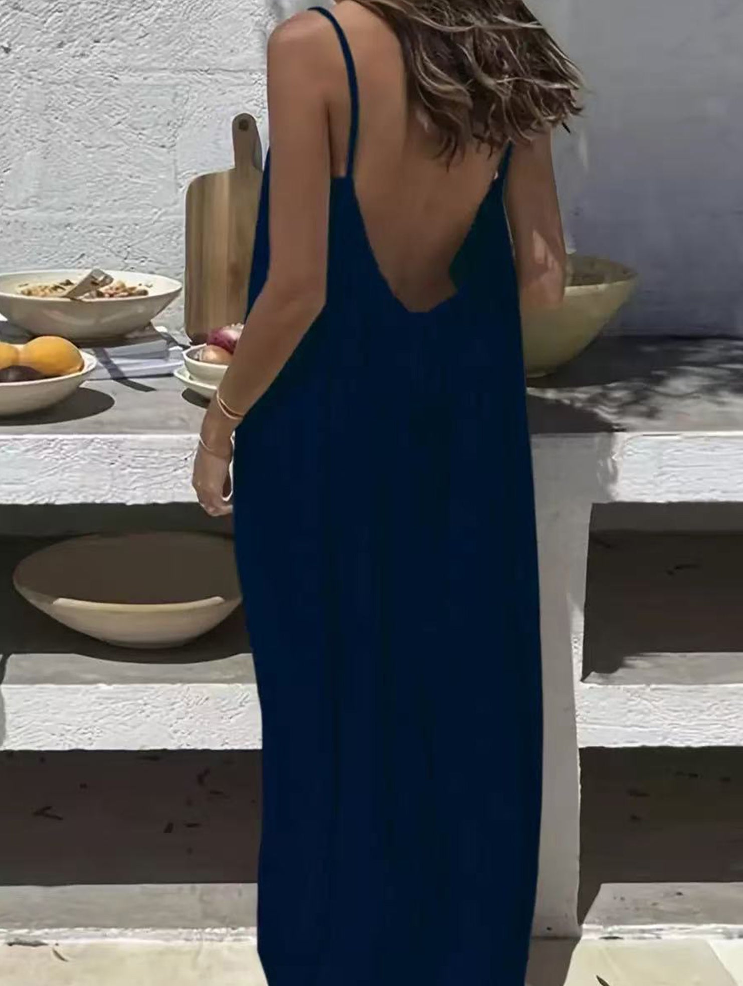 Backless Cami Lounge Maxi Dress_CWDMD02897