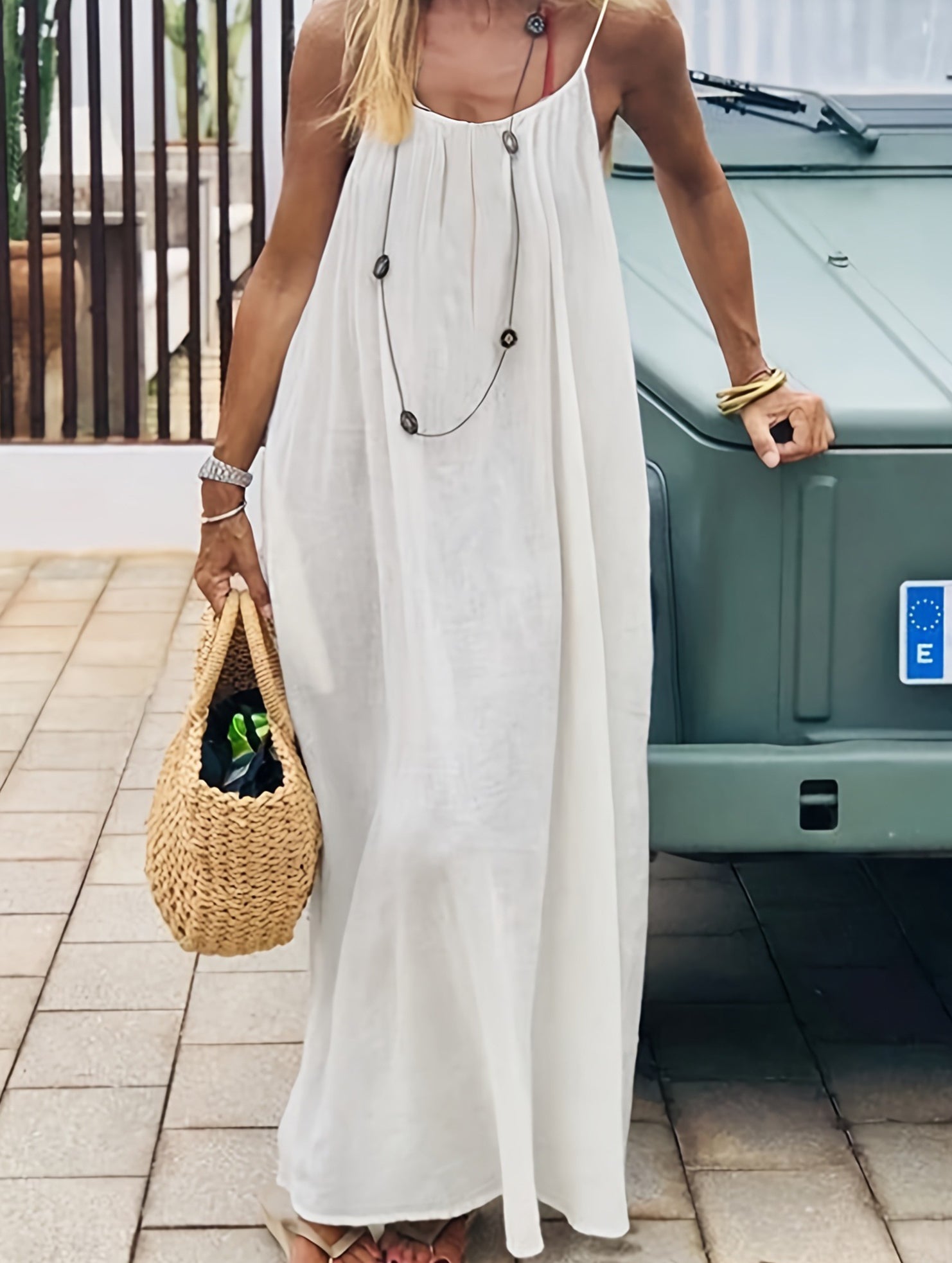 Backless Cami Lounge Maxi Dress_CWDMD02897