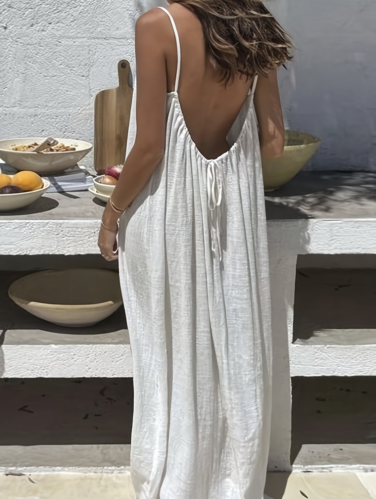 Backless Cami Lounge Maxi Dress_CWDMD02897