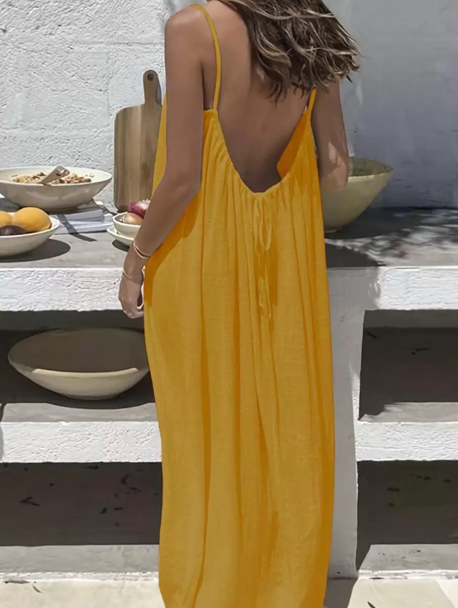 Backless Cami Lounge Maxi Dress_CWDMD02897
