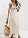 Backless Sleeveless Midi Dress_CWDMD02965