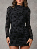 Sexy open back hollow hip-hugging slim dress