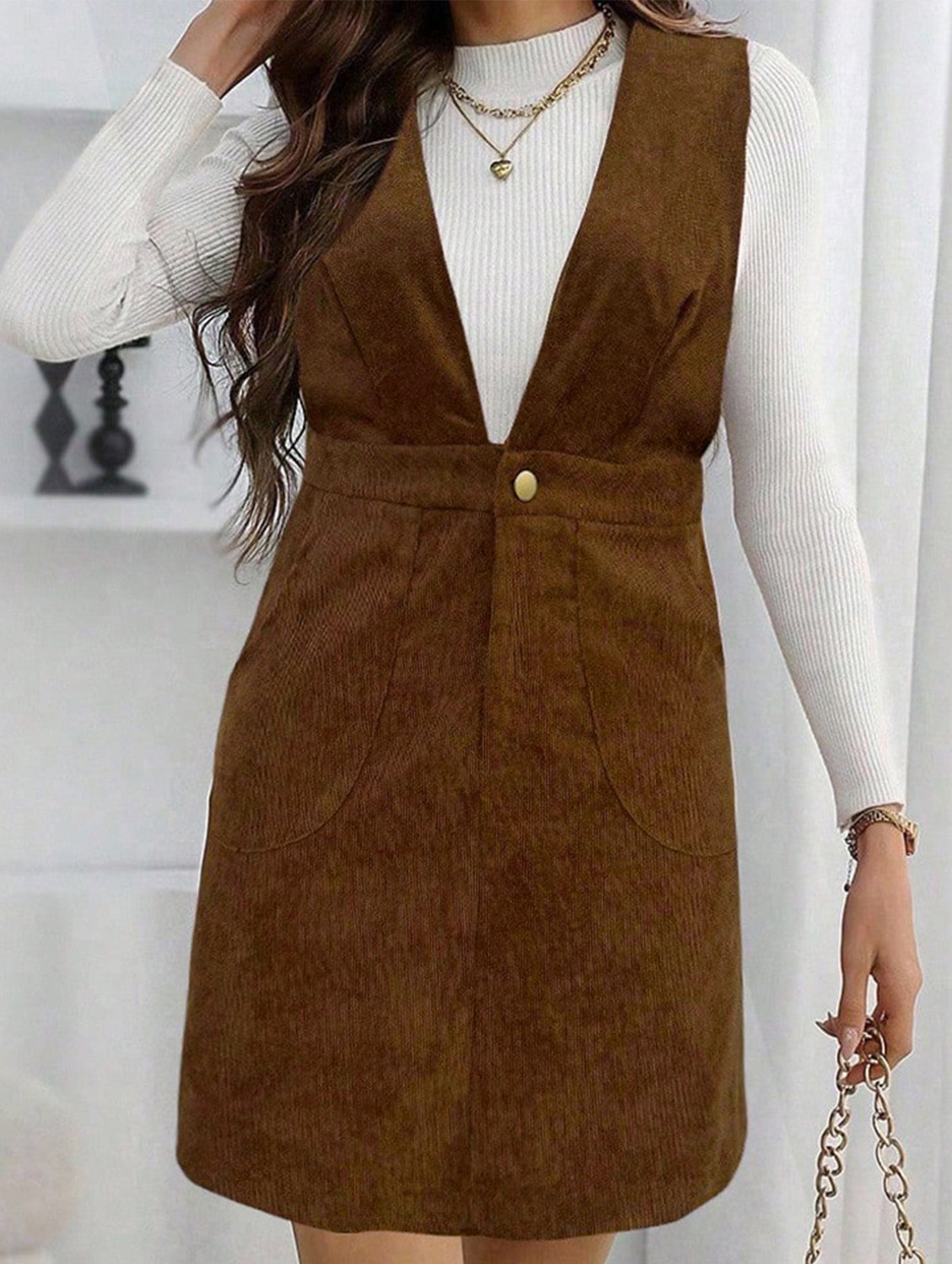 Versatile retro slim-fit dress