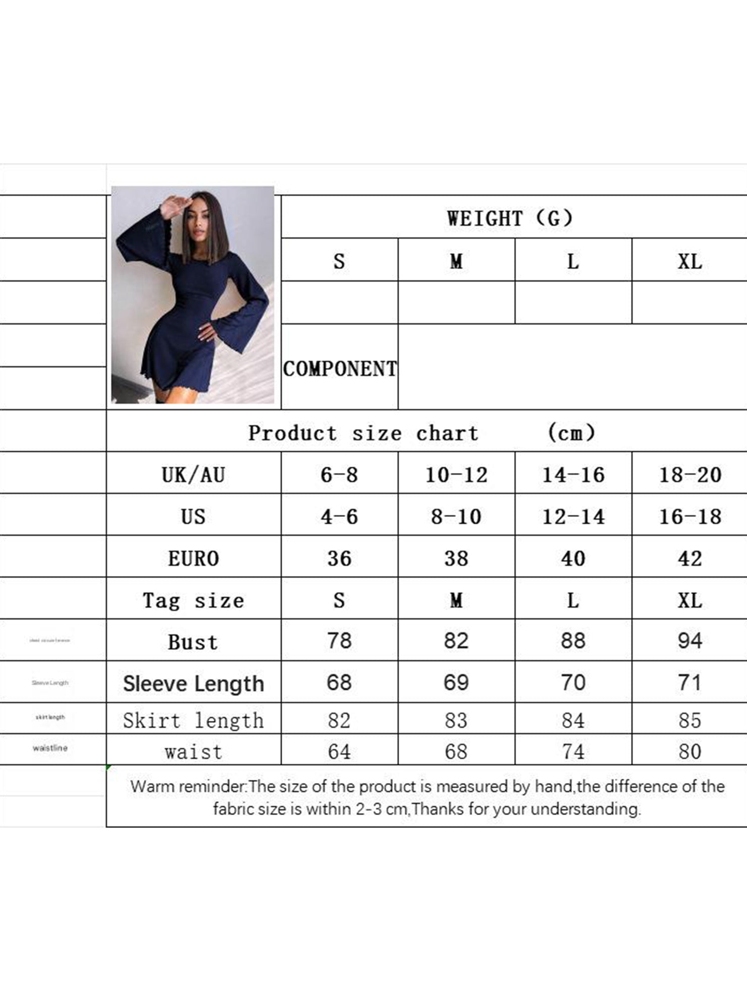 Casual bell-sleeve backless dress