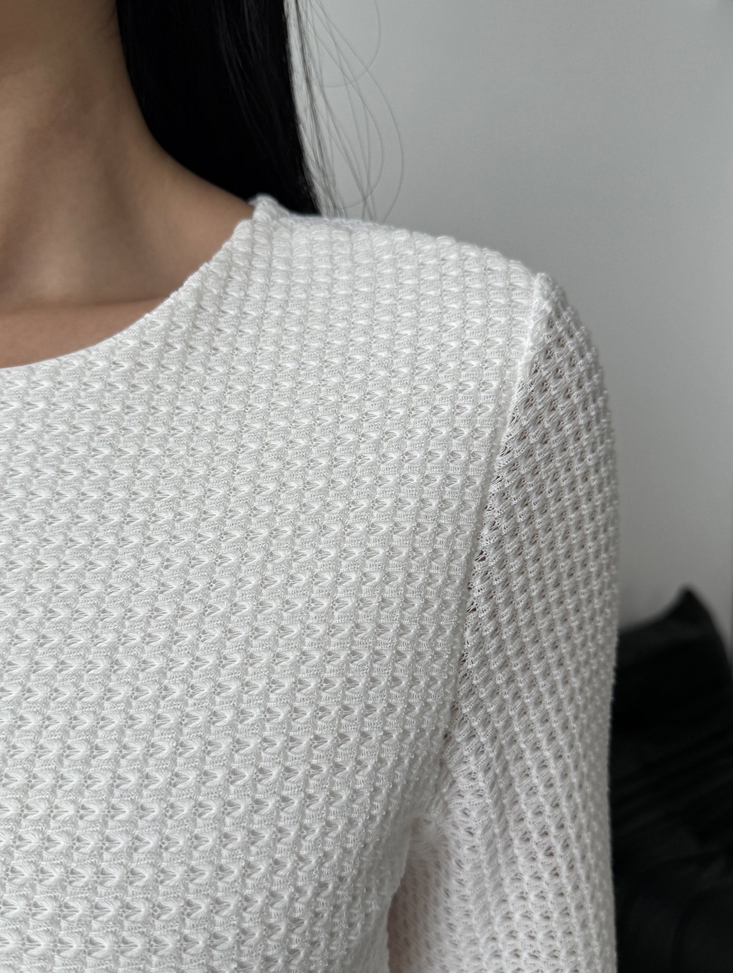 Solid color, fitted waist, elegant long-sleeved dress_CWDSD11333