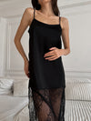 Sexy patchwork lace camisole nightgown for women