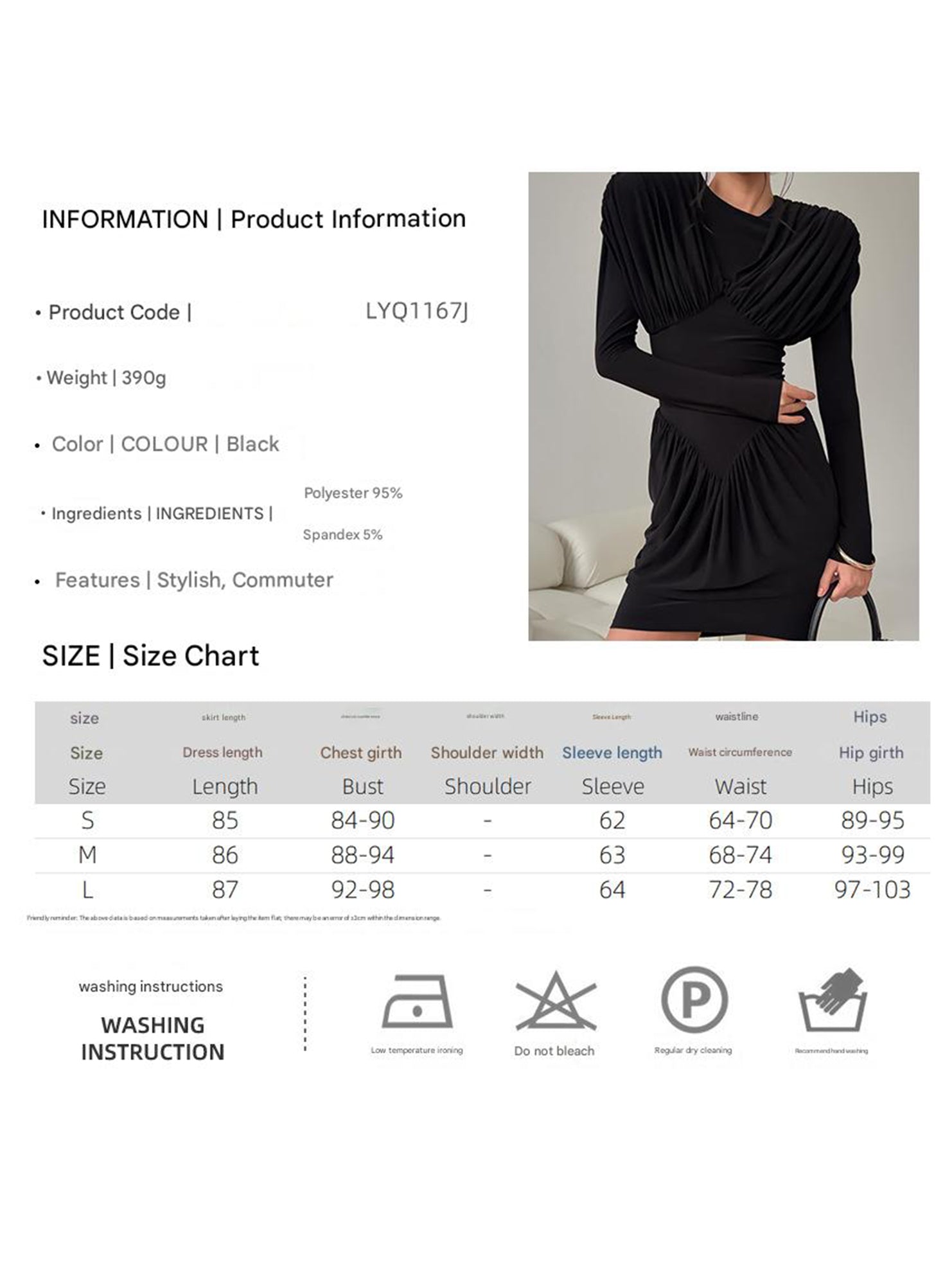 Slim Fit Bodycon Mini Dress with Ruffle Sleeves_CWDSD11446