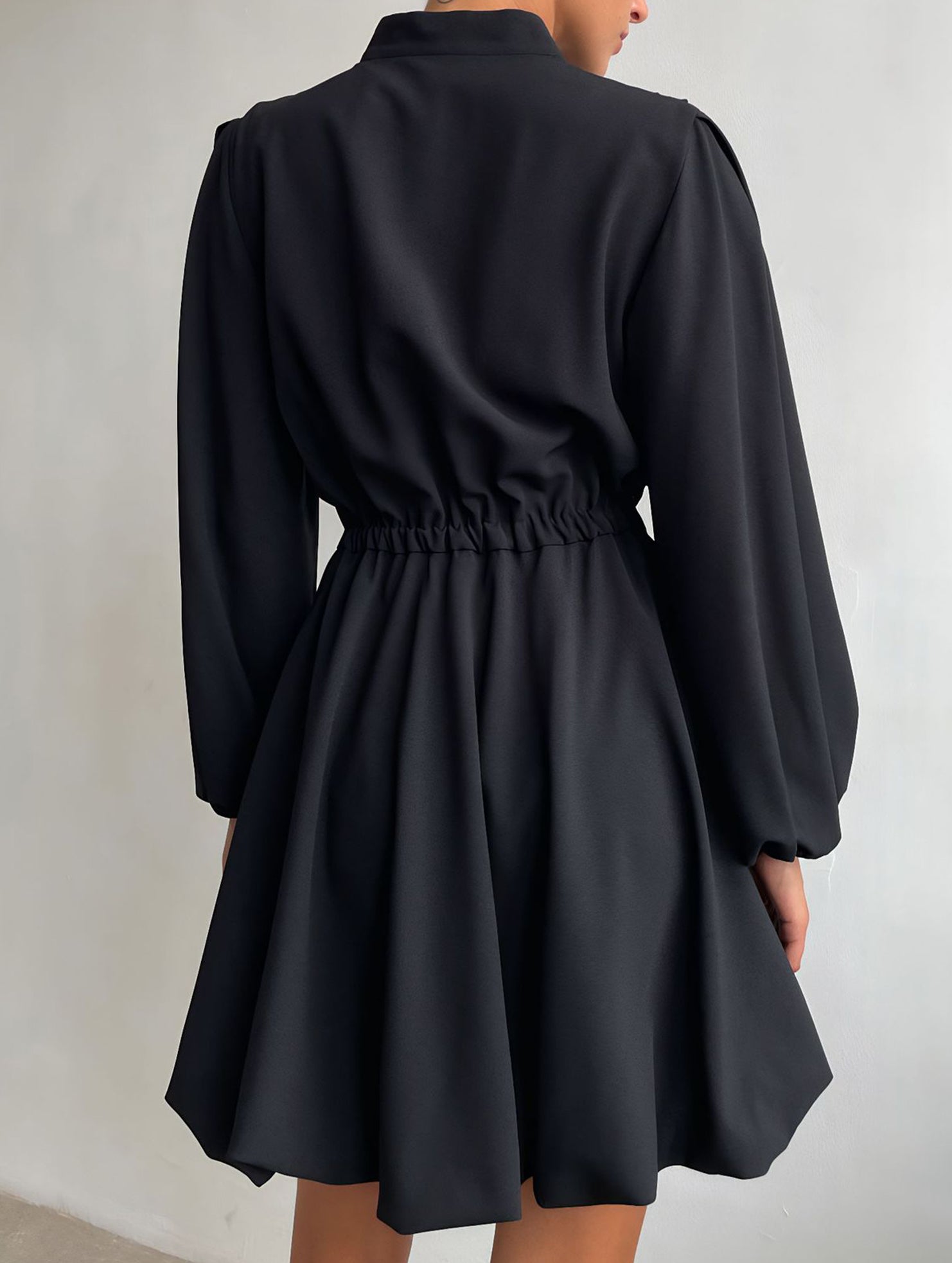 V-neck fashionable and sexy A-line dress for women_CWDSD11450
