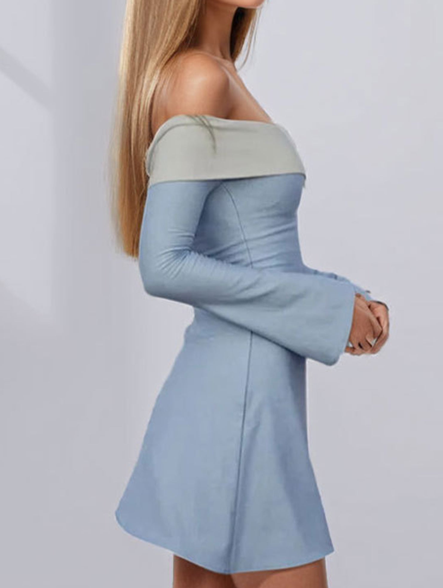 Versatile off-shoulder slim-fit waist dress for women_CWDSD11504