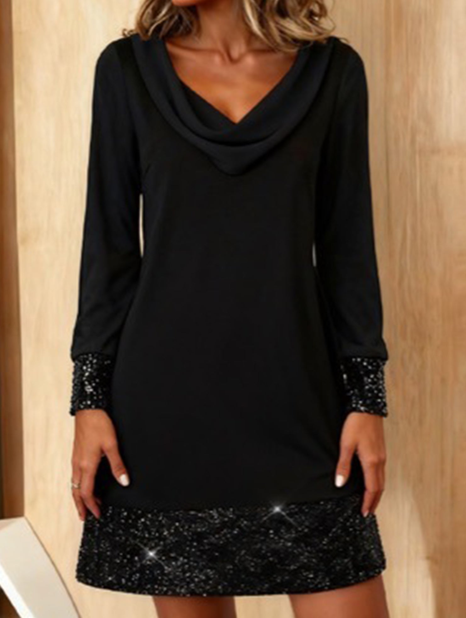 Wave Neck Sequin Mesh Party Maxi Dress_CWDSD11513