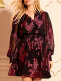 Two Piece Chiffon Printed Midi Dress_CWDSD11550