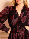 Two Piece Chiffon Printed Midi Dress_CWDSD11550