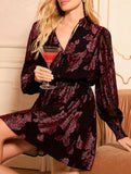 Two Piece Chiffon Printed Midi Dress_CWDSD11550