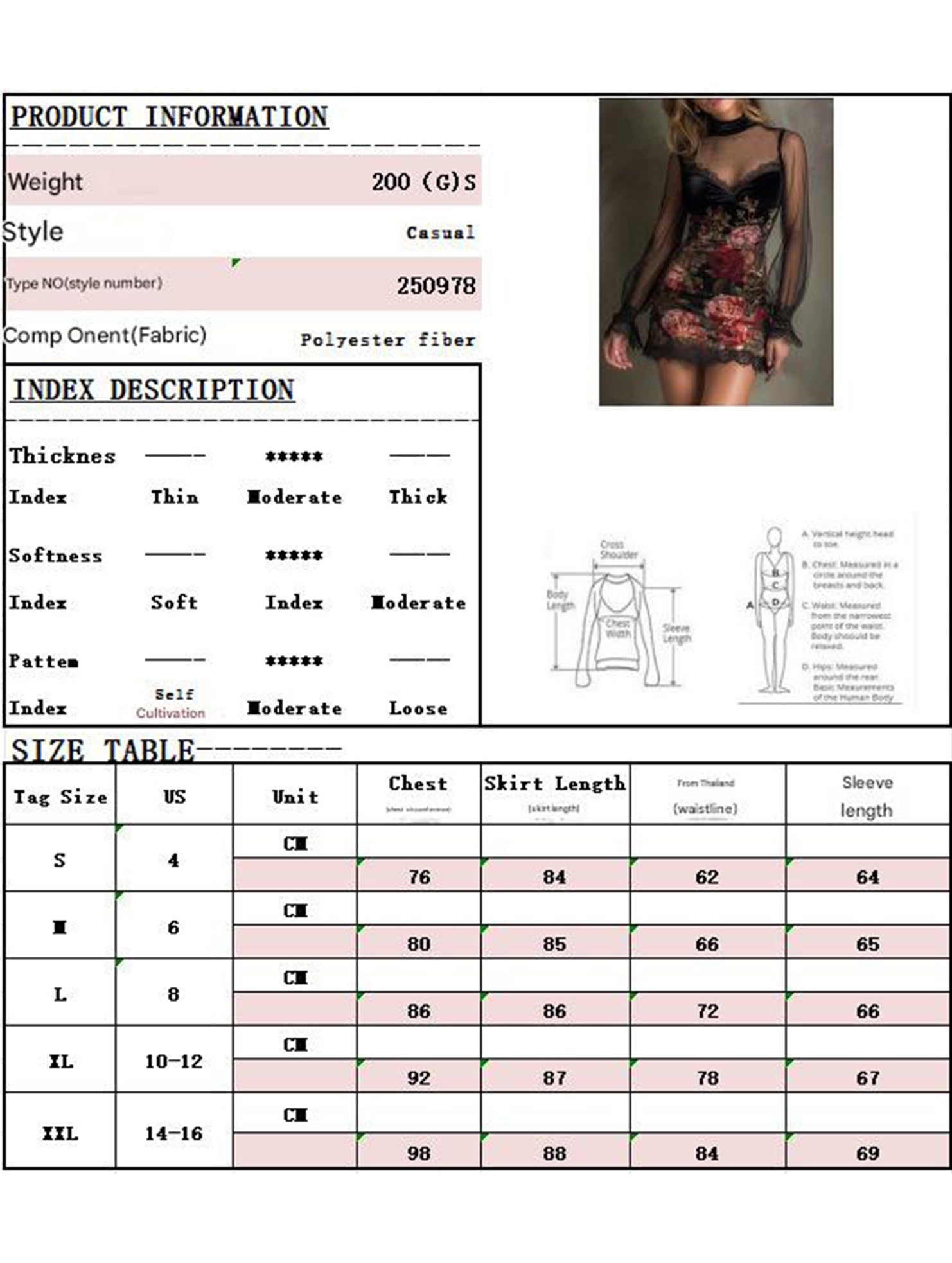 Lace Patchwork Printed Mesh Bodycon Dress_CWDSD11592