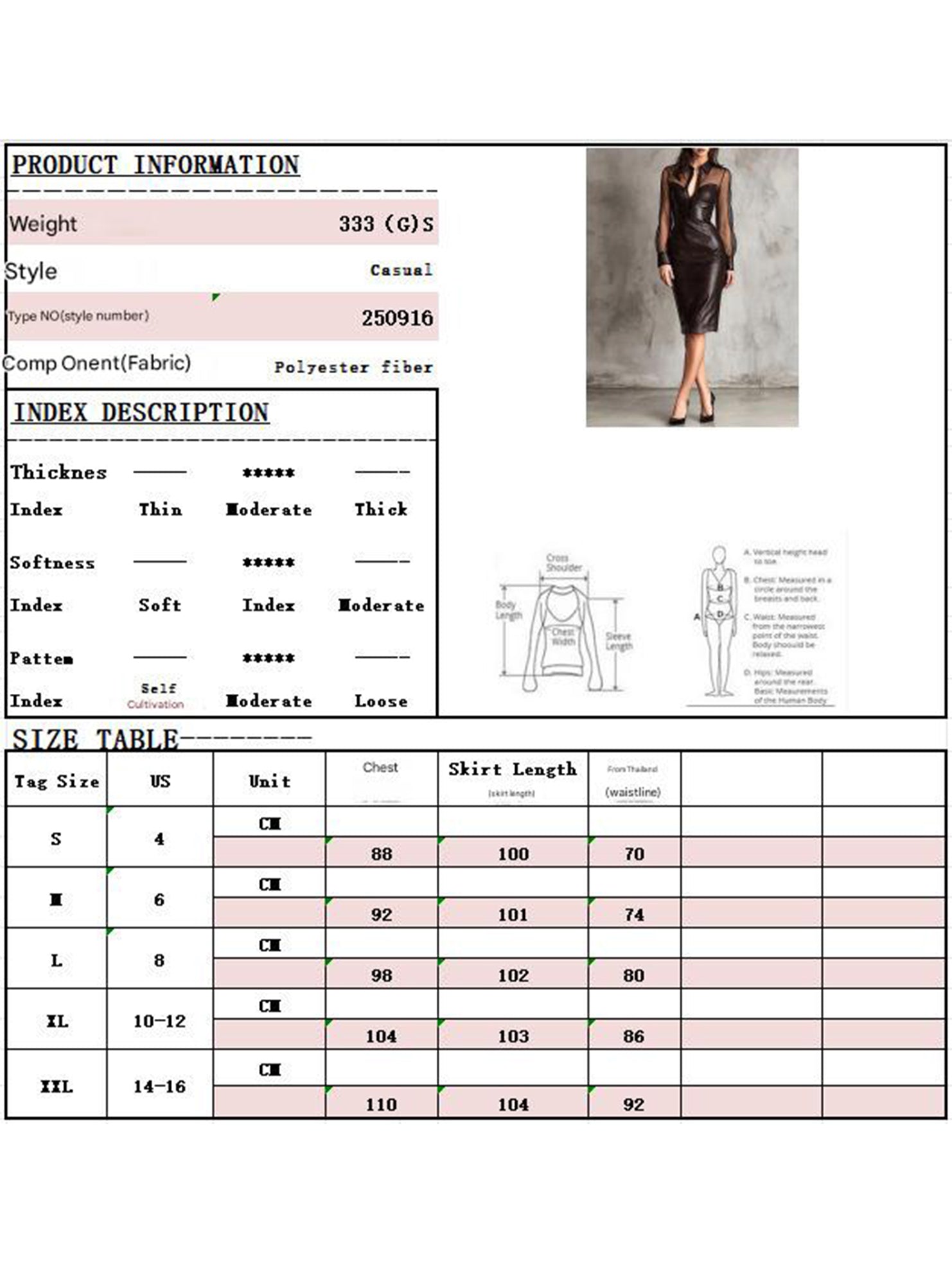 Mesh PU Patchwork V Neck Bodycon Dress_CWDSD11602