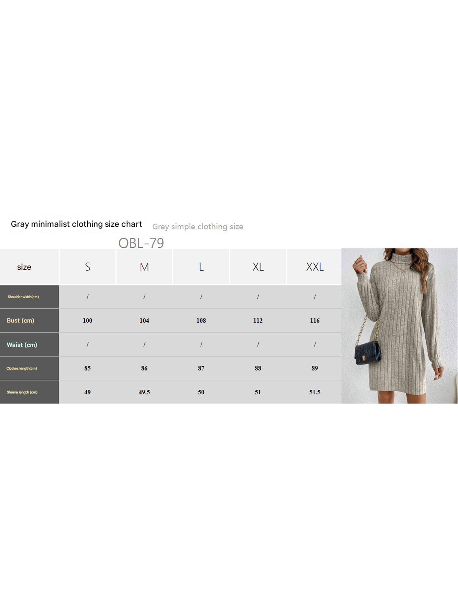 Stylish brushed striped turtleneck long-sleeved dress_CWDSD11629