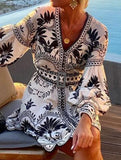 Printed Beach Mini Dress
