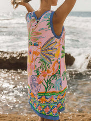 Print Loose Tank Dress