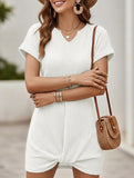 V Neck Twist Beach Cover Dress_CWDSD11960