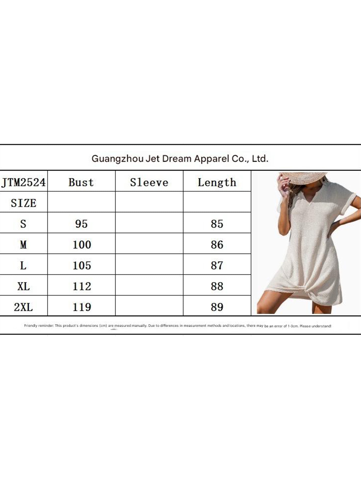 V Neck Twist Beach Cover Dress_CWDSD11960