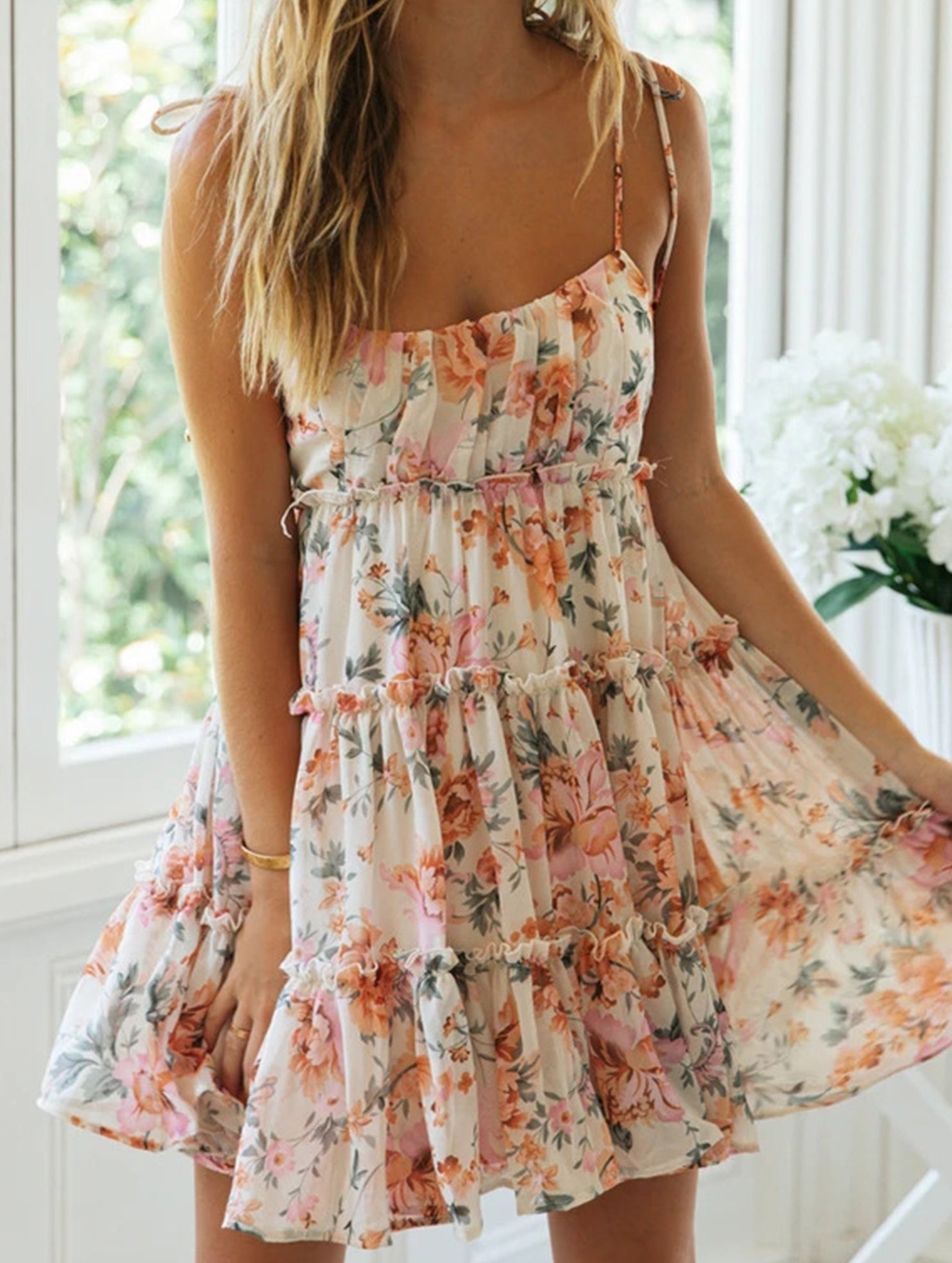 Resort Style Sexy Print High-End short dress