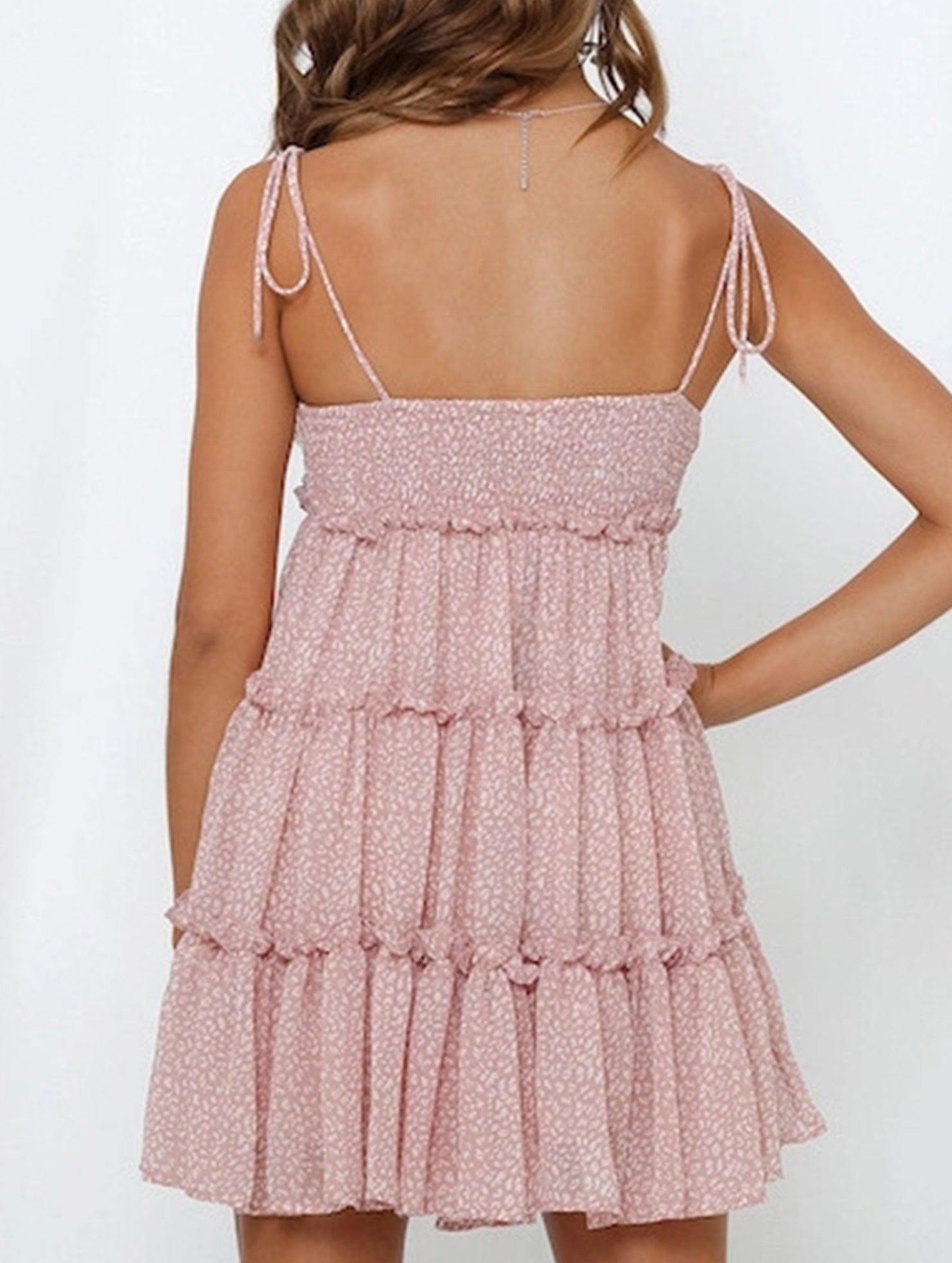 Resort Style Sexy Print High-End short dress