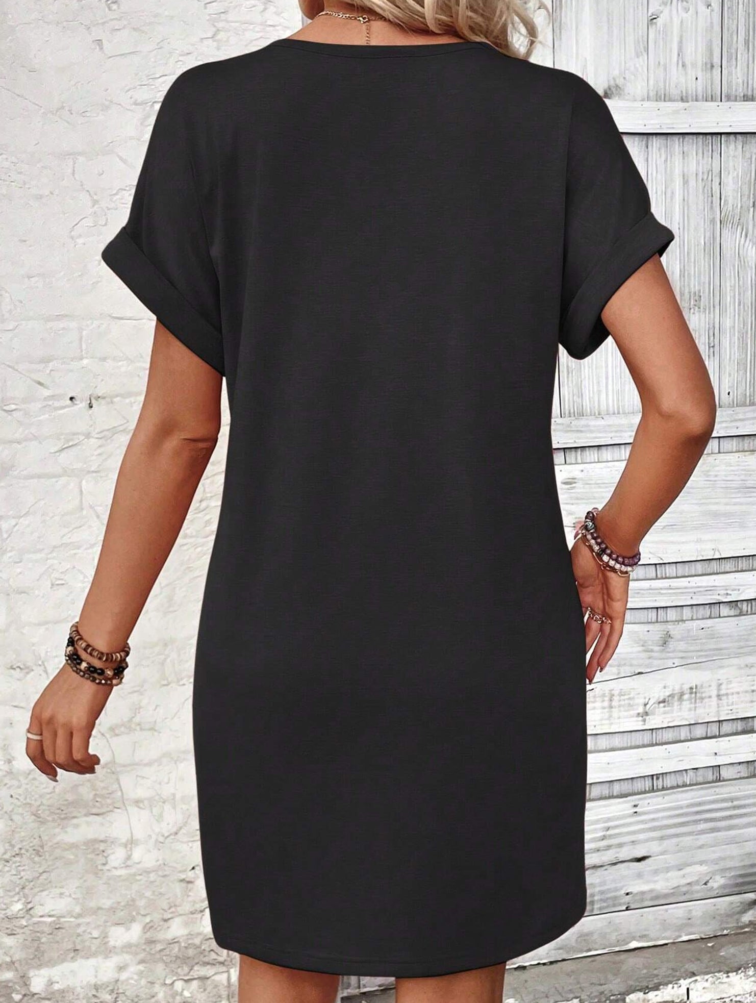 Street Style V-neck Fairy dress