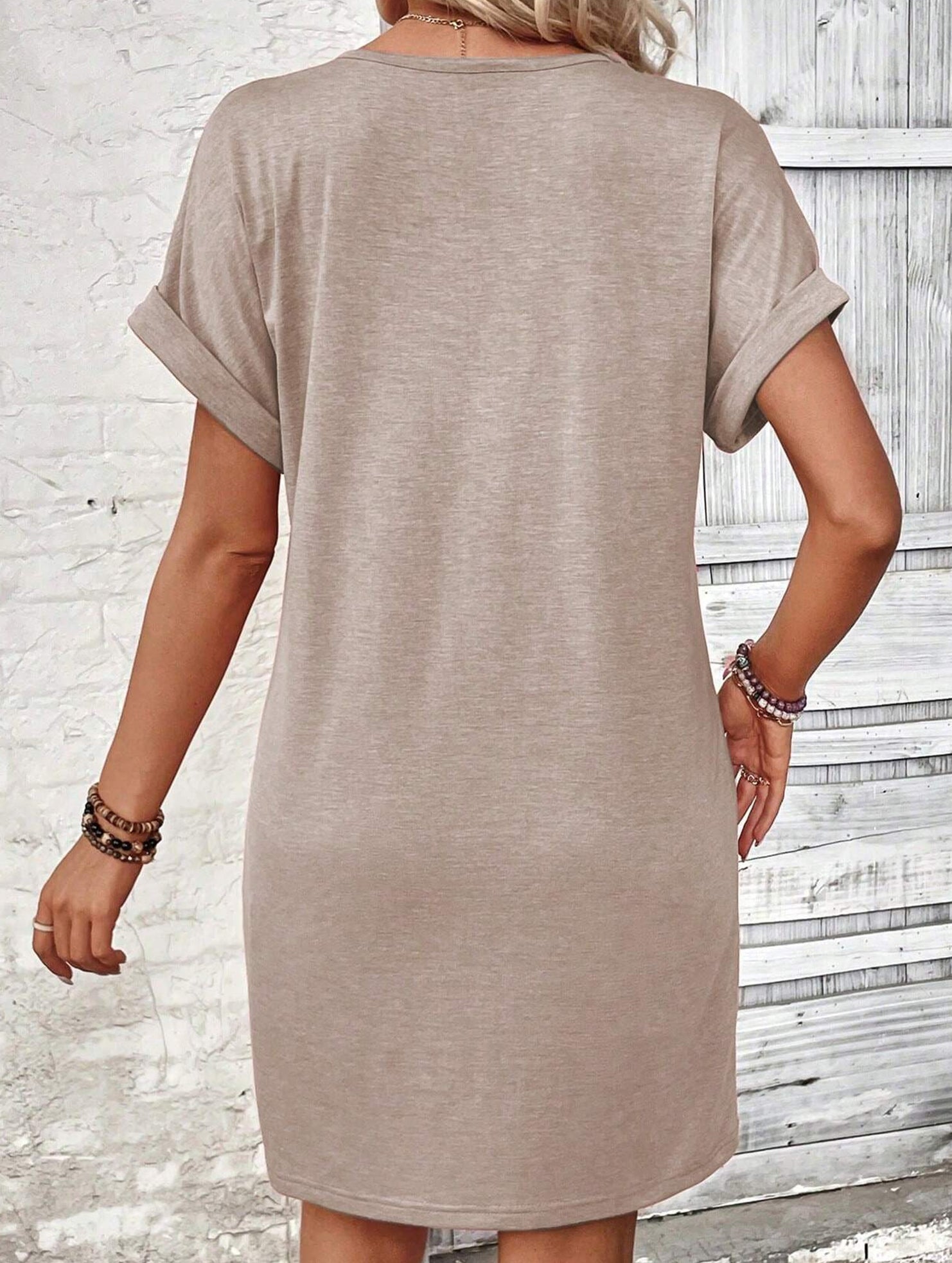 Street Style V-neck Fairy dress